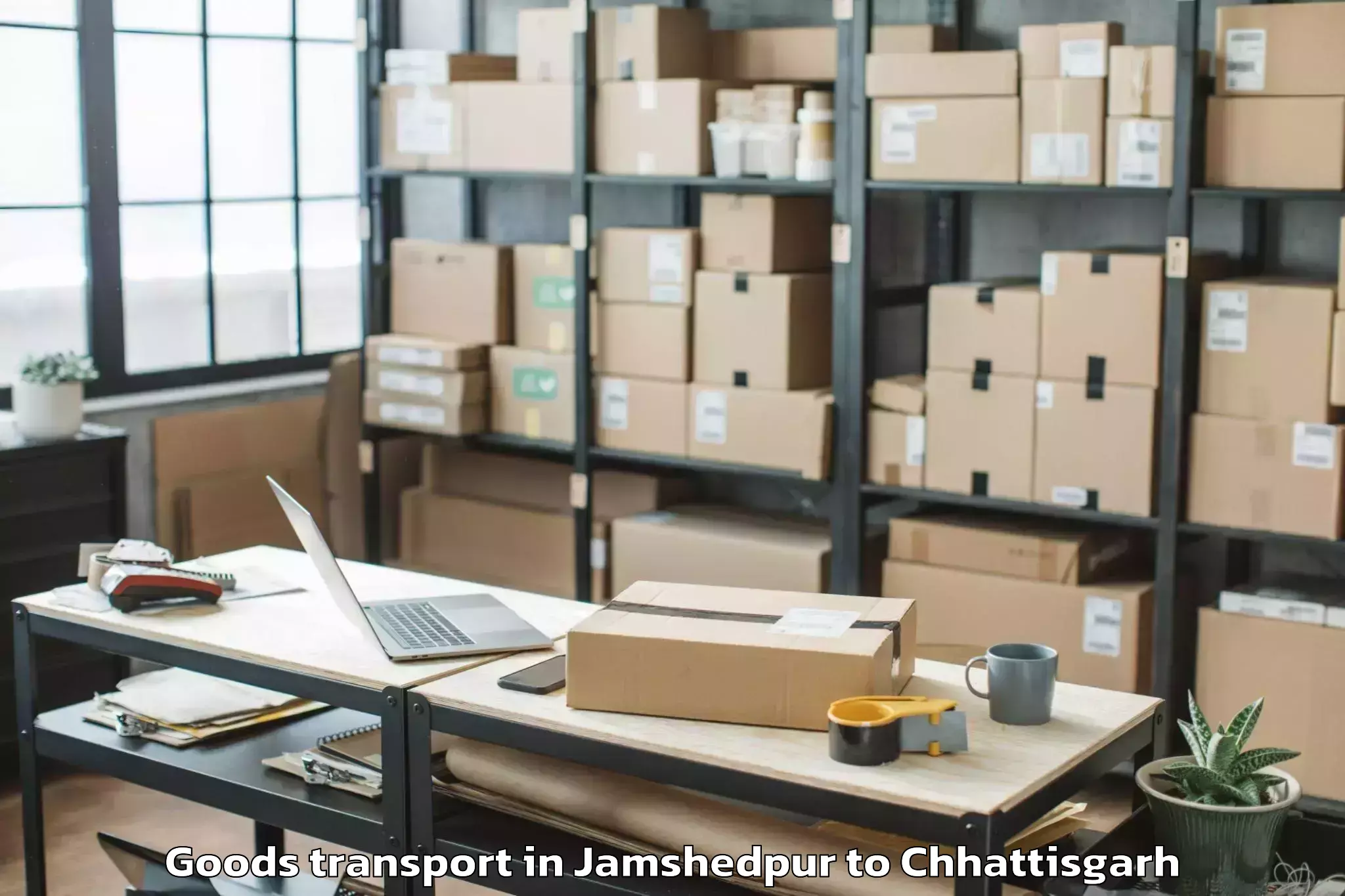 Affordable Jamshedpur to Durg Goods Transport